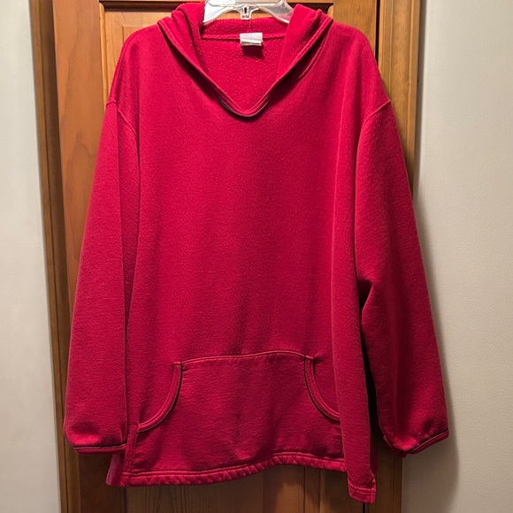Just My Size Oversized Vibrant Red Hoodie, pullover Size 2X - Picture 1 of 10